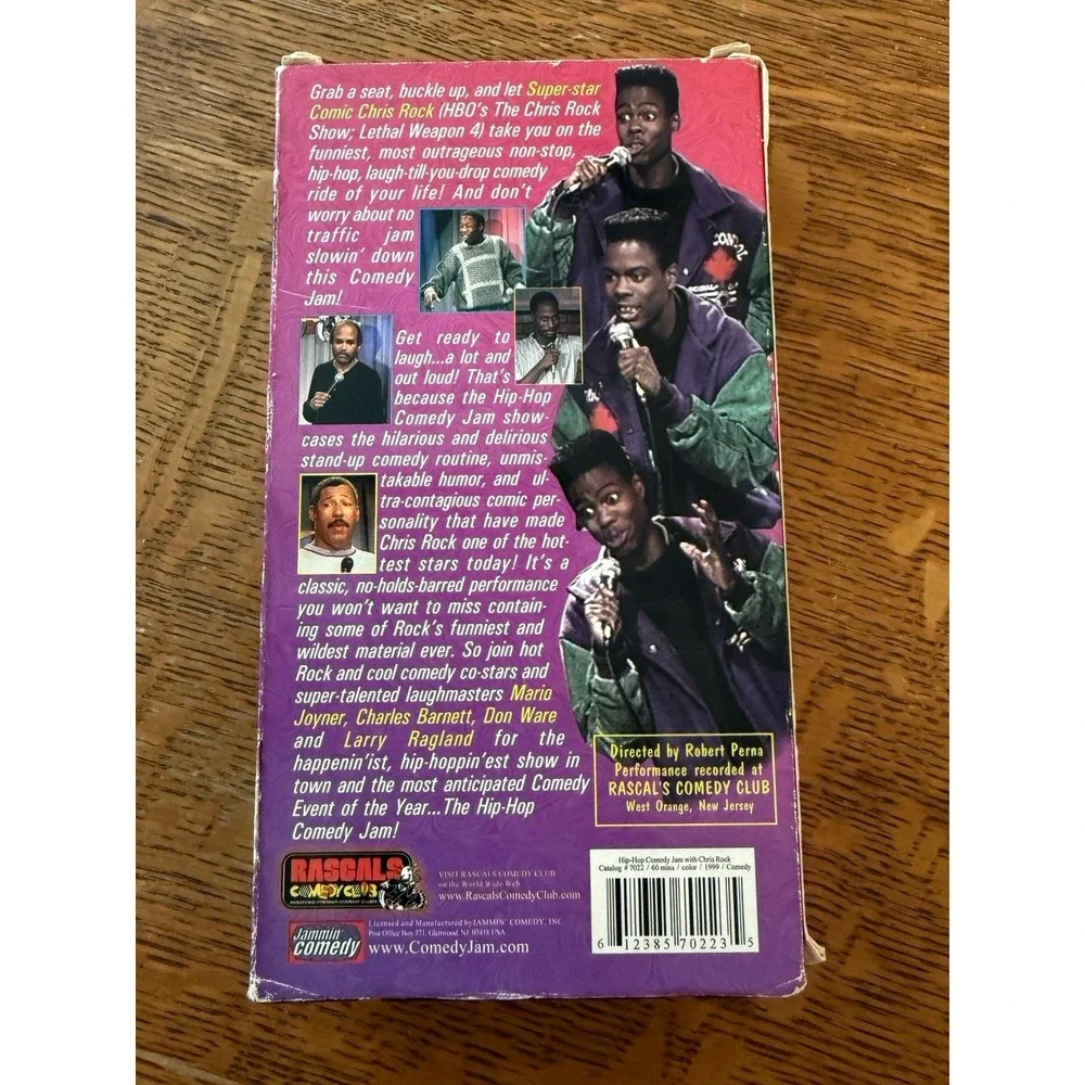 VTG Hip-Hop Comedy Jam w/ Chris Rock VHS Video 1999 Rascals Comedy Club 90s Y2K‎